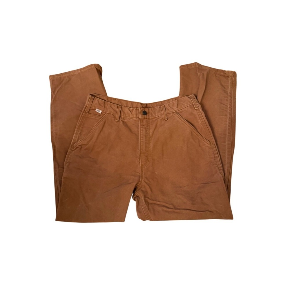 Carhartt Mens Brown‎ Pant Flame Resistant NFPA 2112 34x32 Work Utility Chore
